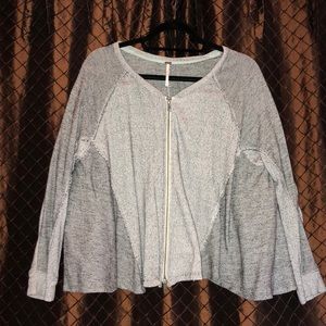 Free People Zip-Up Sweater